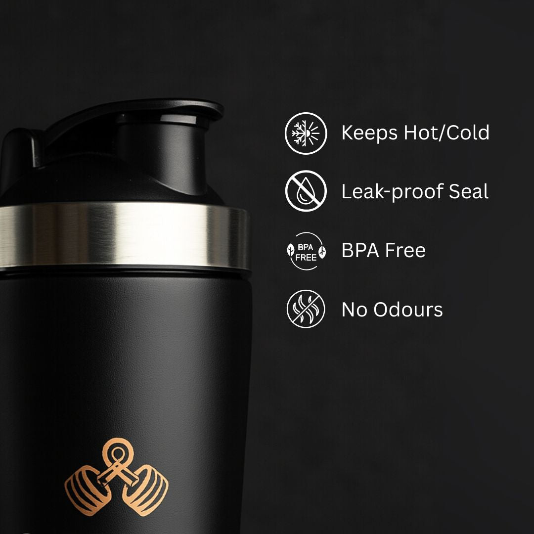 'Strength' Insulated Stainless Steel Shaker 900ml