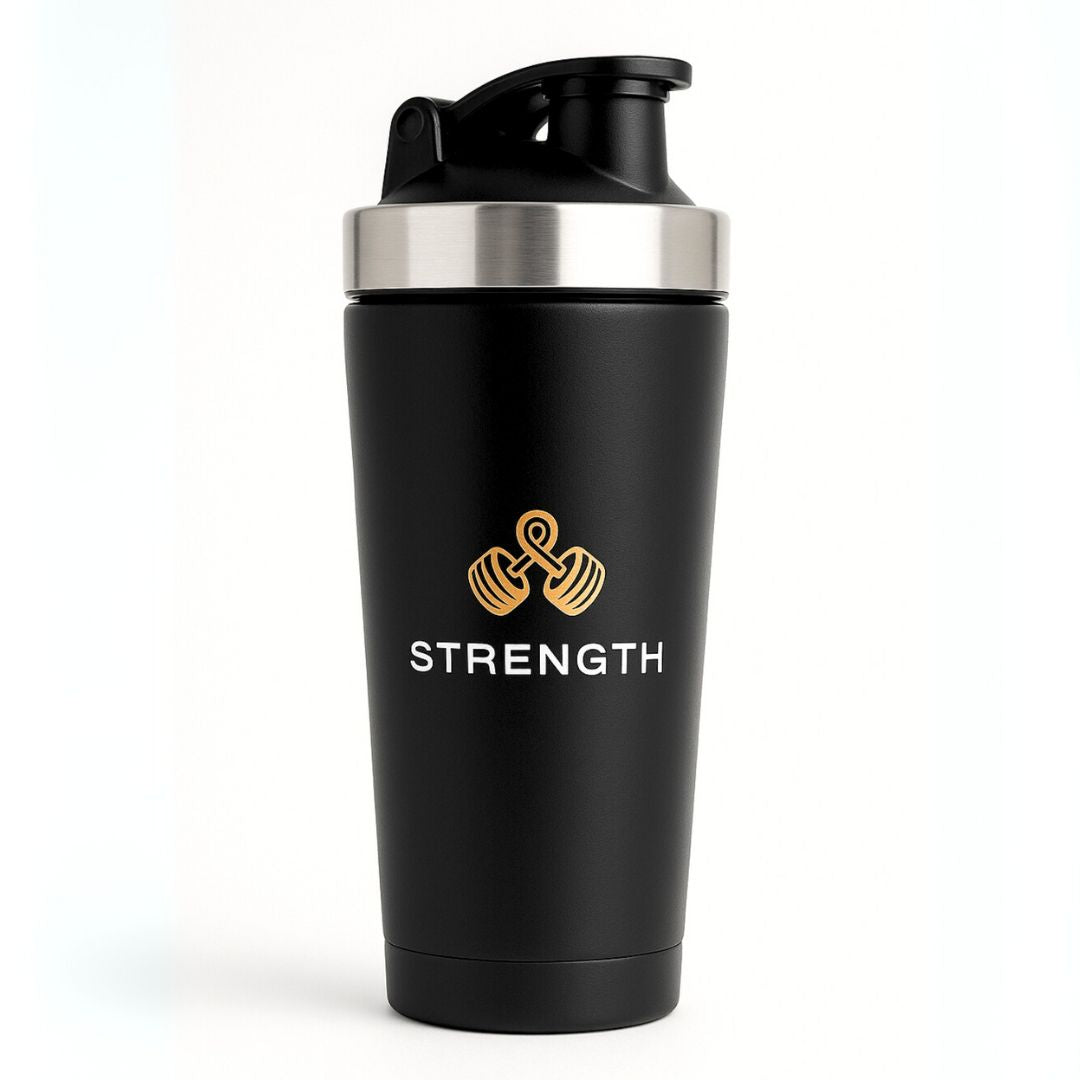 'Strength' Insulated Stainless Steel Shaker 900ml